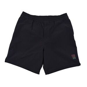 Topo Designs Global 7" Shorts Mens L Elastic Waist Zip Pockets Nylon Stretch